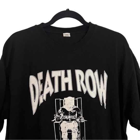 HNH Apparel Black Death Row Records T Shirt Tee XL - Picture 3 of 6
